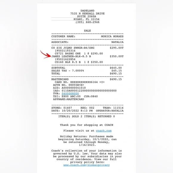 COACH James Leather Boot Black - Picture 14 of 16